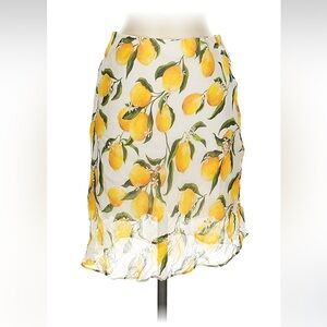 J crew Lemon Print Skirt